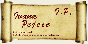 Ivana Pejčić vizit kartica